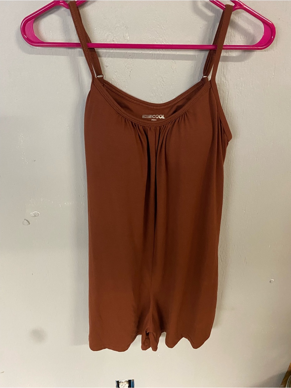 Degrees Romper features adjustable straps casual lose fit